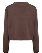 Numph Carma Crop Pullover Deep Taupe - Steranko Clothing Manchester