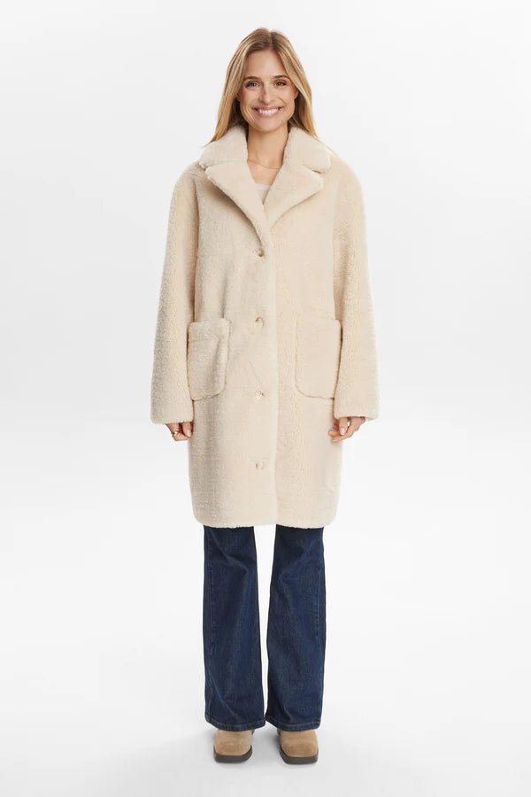 Numph Elliot Reversible Coat Cognac - Steranko Clothing Manchester