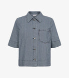 Numph Erina Shirt Medium Blue Denim - Steranko Clothing Manchester