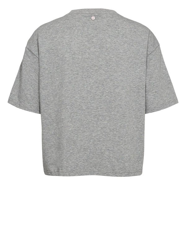 Numph Huby T-Shirt Lt Grey Mel - Steranko Clothing Manchester