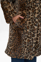 Numph Lulla Faux Fur Coat Black Coffee - Steranko Clothing Manchester
