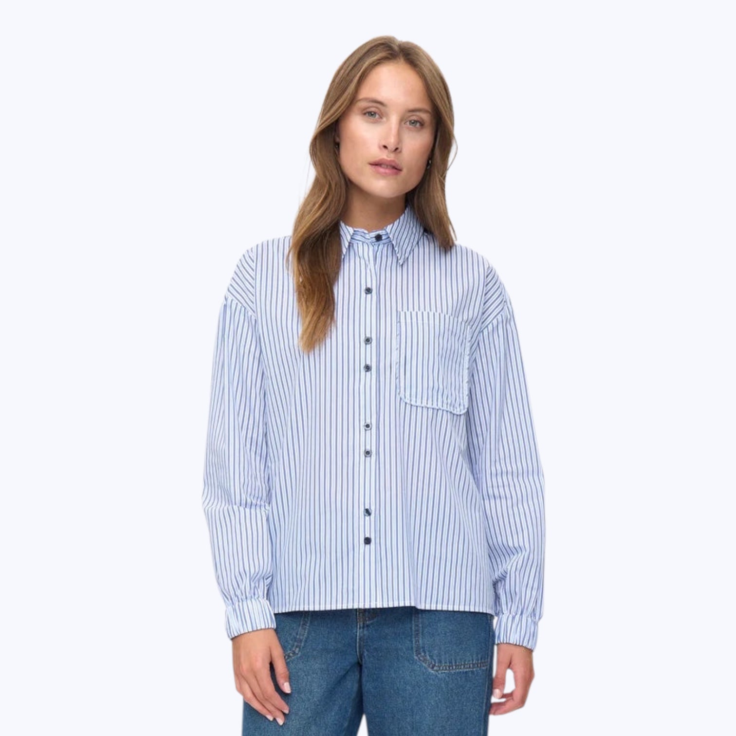 Numph Majra Shirt Dress Blues - Steranko Clothing Manchester