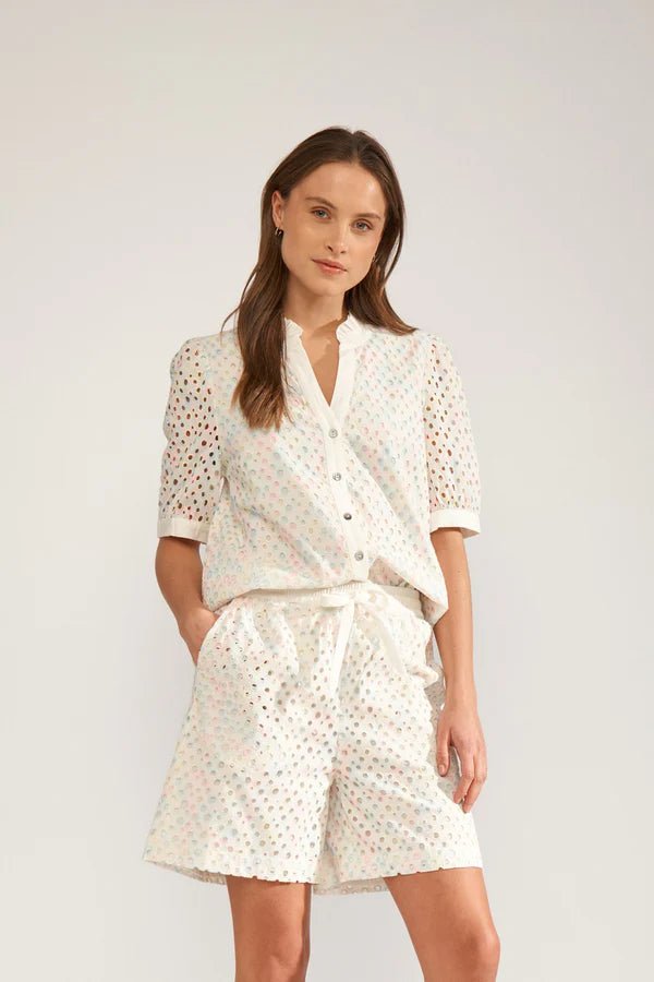 Numph Marisa S/S Shirt Bright White - Steranko Clothing Manchester