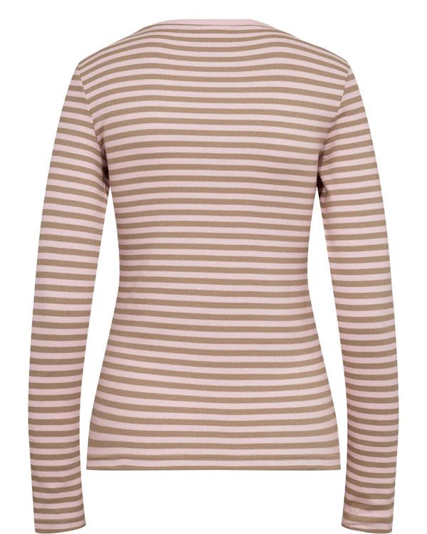 Numph Melany LS Knitted Top Pink Lady - Steranko Clothing Manchester