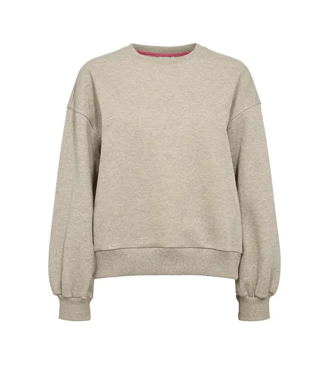 Numph Nucalli Sweatshirt Creme Melange - Steranko Clothing Manchester