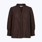 Numph Nusalvie Shirt Black Coffee - Steranko Clothing Manchester