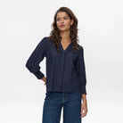 Numph Nusalvie Shirt Dark Sapphire - Steranko Clothing Manchester