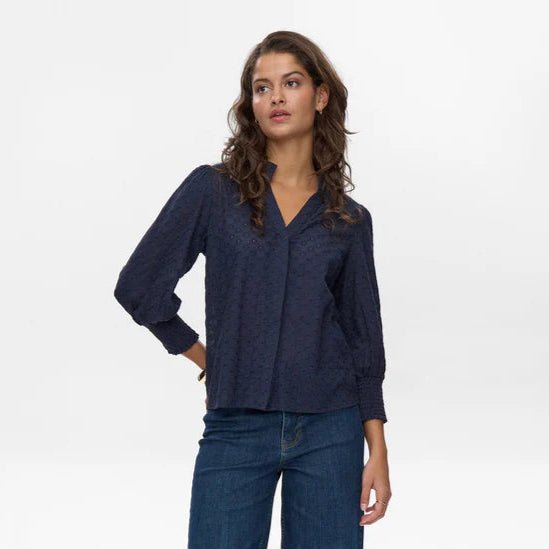 Numph Nusalvie Shirt Dark Sapphire - Steranko Clothing Manchester