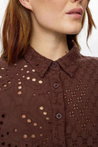 Numph Palma SS Shirt Chicory Coffee - Steranko Clothing Manchester