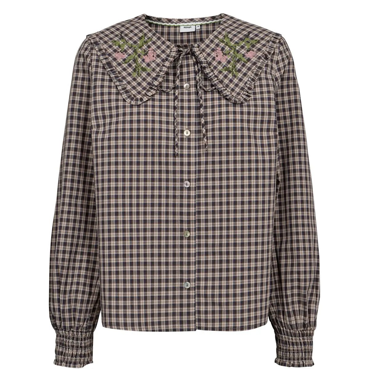 Numph Riya Blouse Deep Taupe - Steranko Clothing Manchester