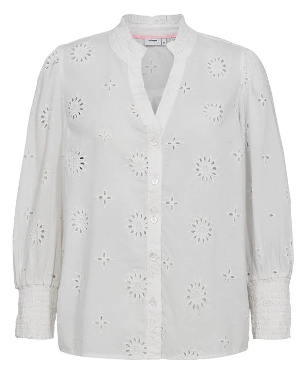 Numph Sammy Shirt Bright White - Steranko Clothing Manchester