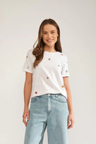 Numph Shellpa T-Shirt Bright White - Steranko Clothing Manchester