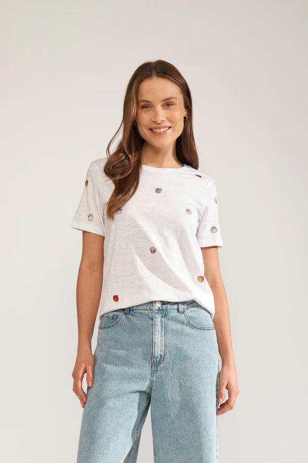 Numph Shellpa T-Shirt Bright White - Steranko Clothing Manchester
