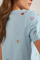 Numph Shellpa T-Shirt Placid Blue - Steranko Clothing Manchester