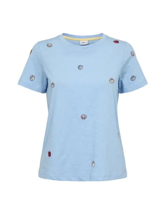 Numph Shellpa T-Shirt Placid Blue - Steranko Clothing Manchester