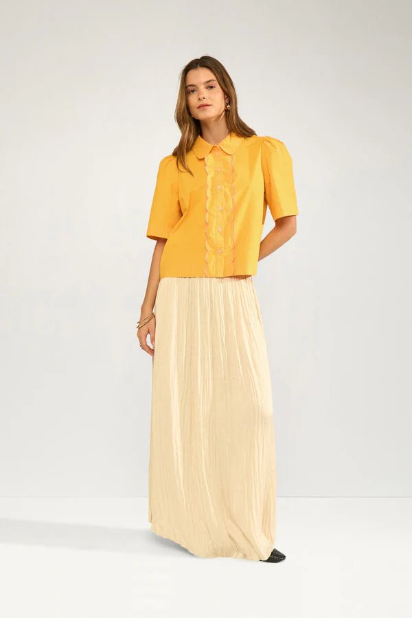 Numph Sienna Shirt Marigold - Steranko Clothing Manchester
