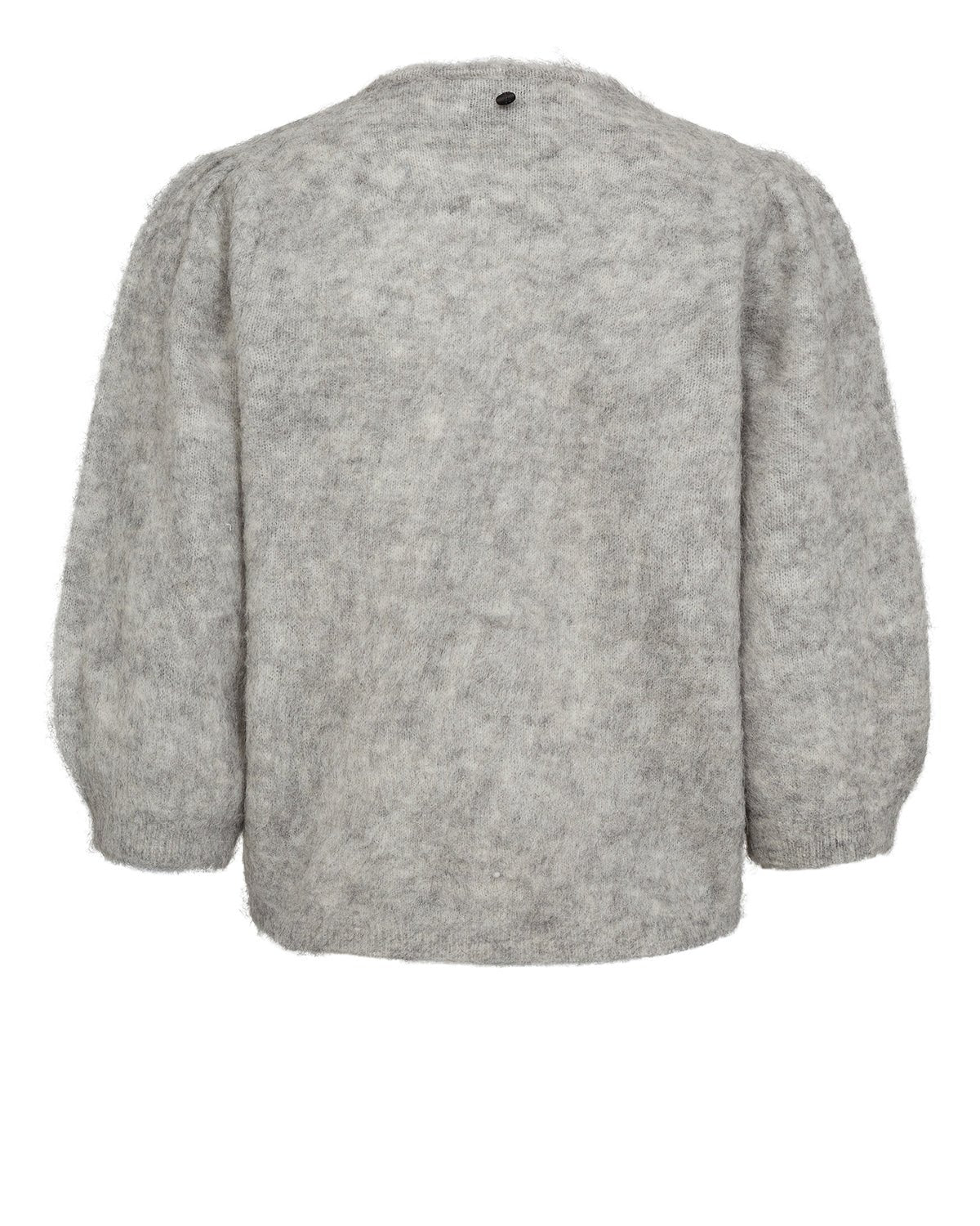 Numph Siri Brushed Cardigan Light Grey Melange - Steranko Clothing Manchester