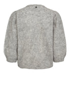 Numph Siri Brushed Cardigan Light Grey Melange - Steranko Clothing Manchester