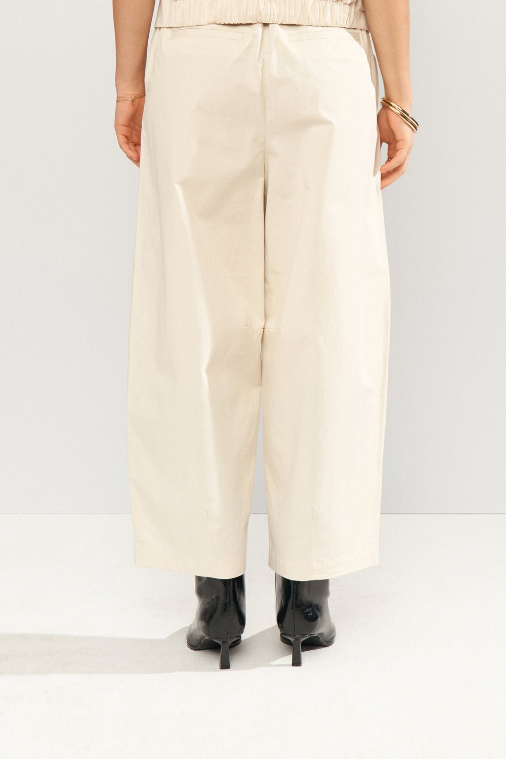 Numph Sunna Cropped Pants Whitecap Grey - Steranko Clothing Manchester