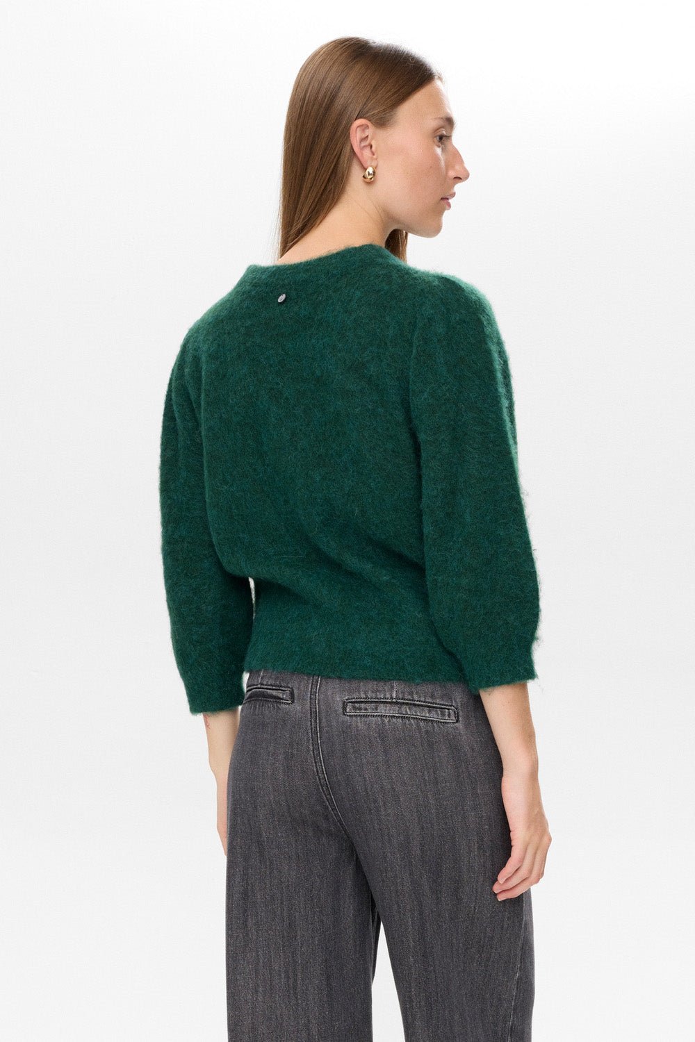 Numph Suri Brushed Pullover Rain Forest - Steranko Clothing Manchester