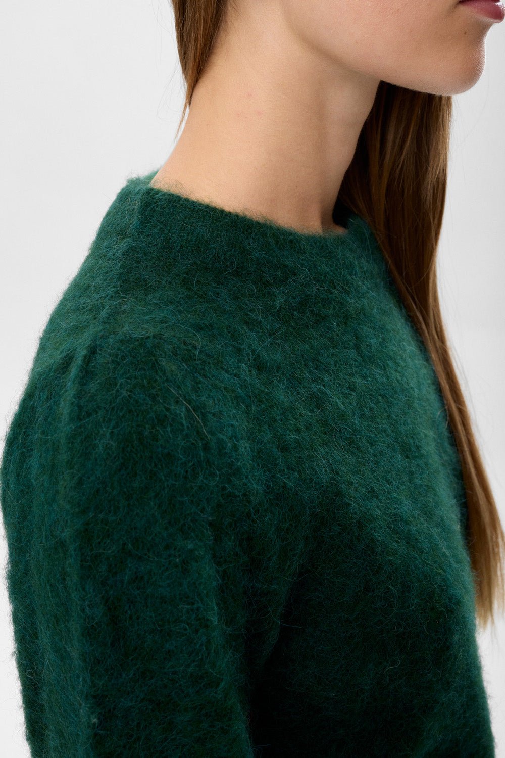 Numph Suri Brushed Pullover Rain Forest - Steranko Clothing Manchester