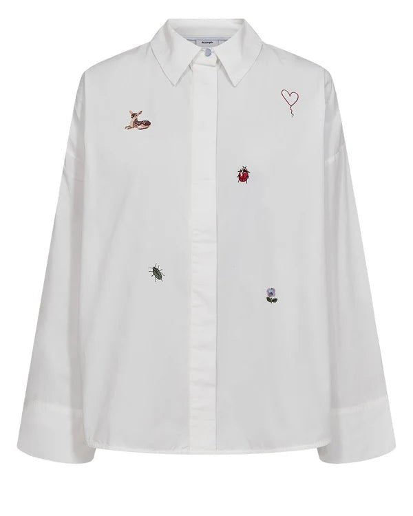 Numph Tenja Shirt Bright White - Steranko Clothing Manchester