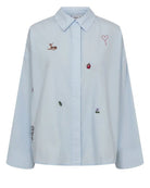 Numph Tenja Shirt Floaty Blue - Steranko Clothing Manchester