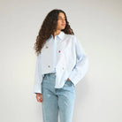 Numph Tenja Shirt Floaty Blue - Steranko Clothing Manchester