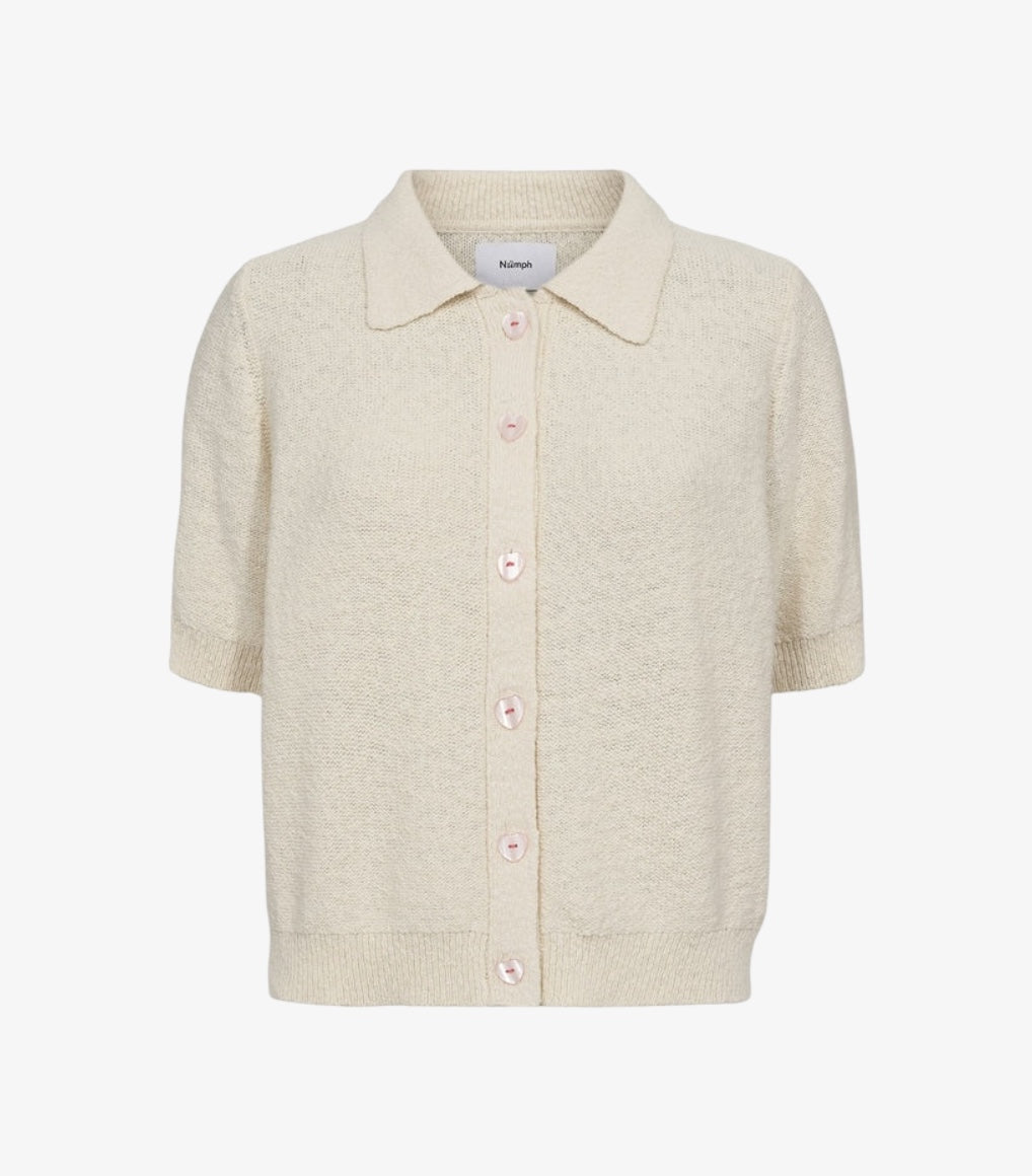 Numph Zola Cardigan Cloud Dancer - Steranko Clothing Manchester