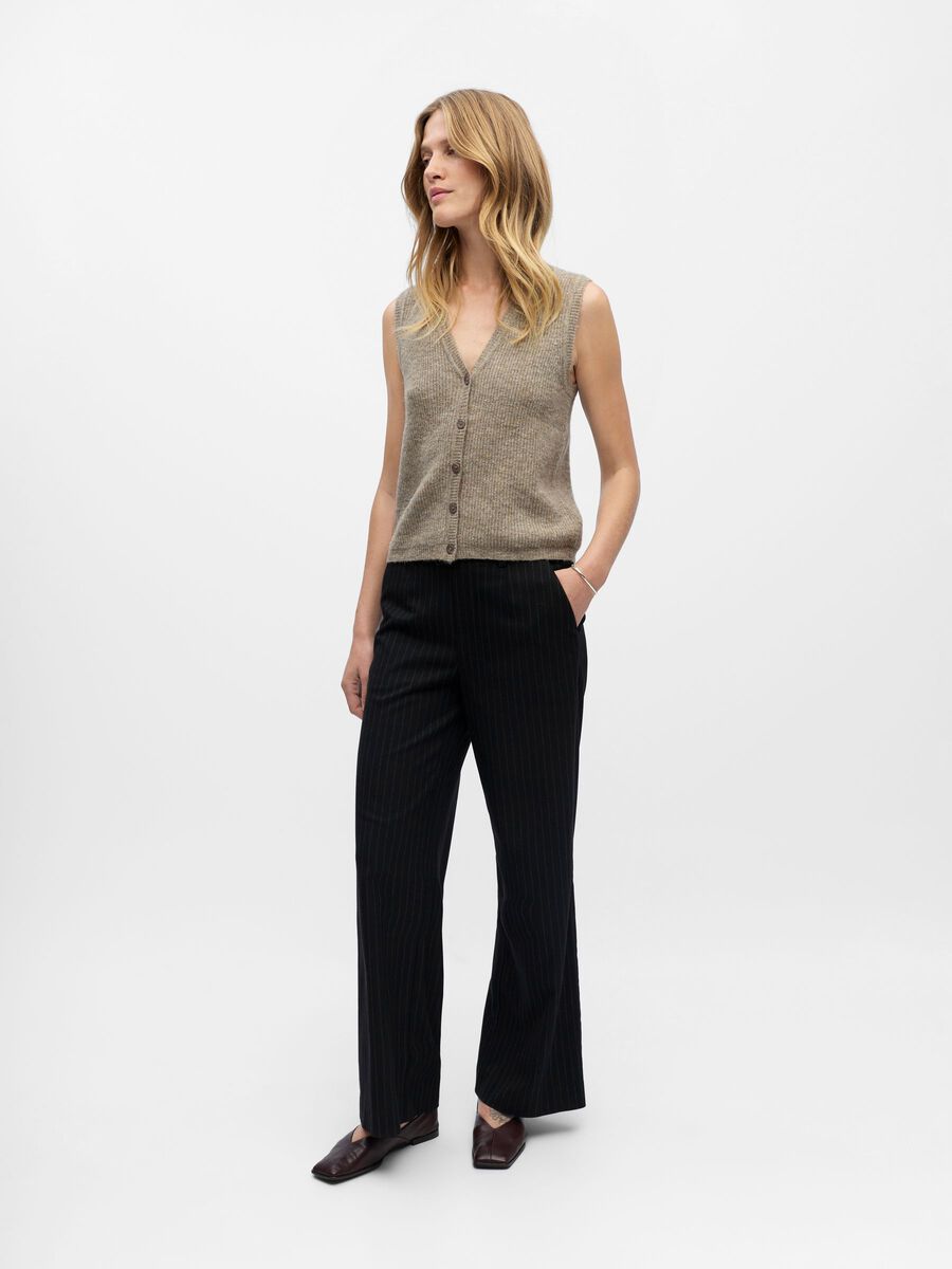 Object Diana Knitted Waistcoat Morel - Steranko Clothing Manchester