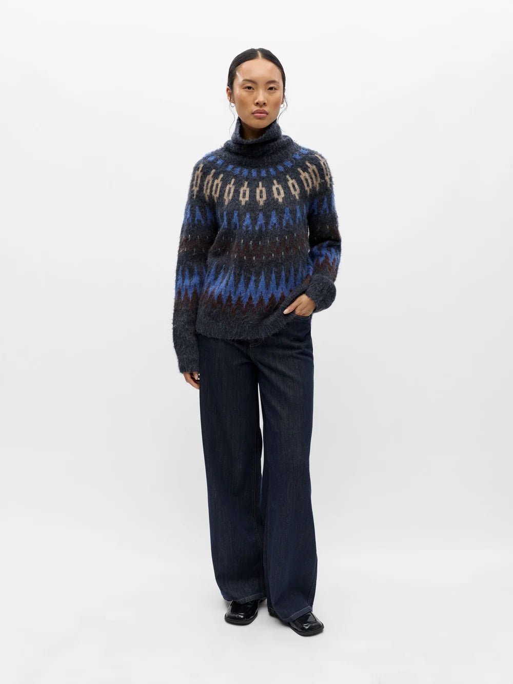 Object Diana Pullover Sky Captain / Multi - Steranko Clothing Manchester