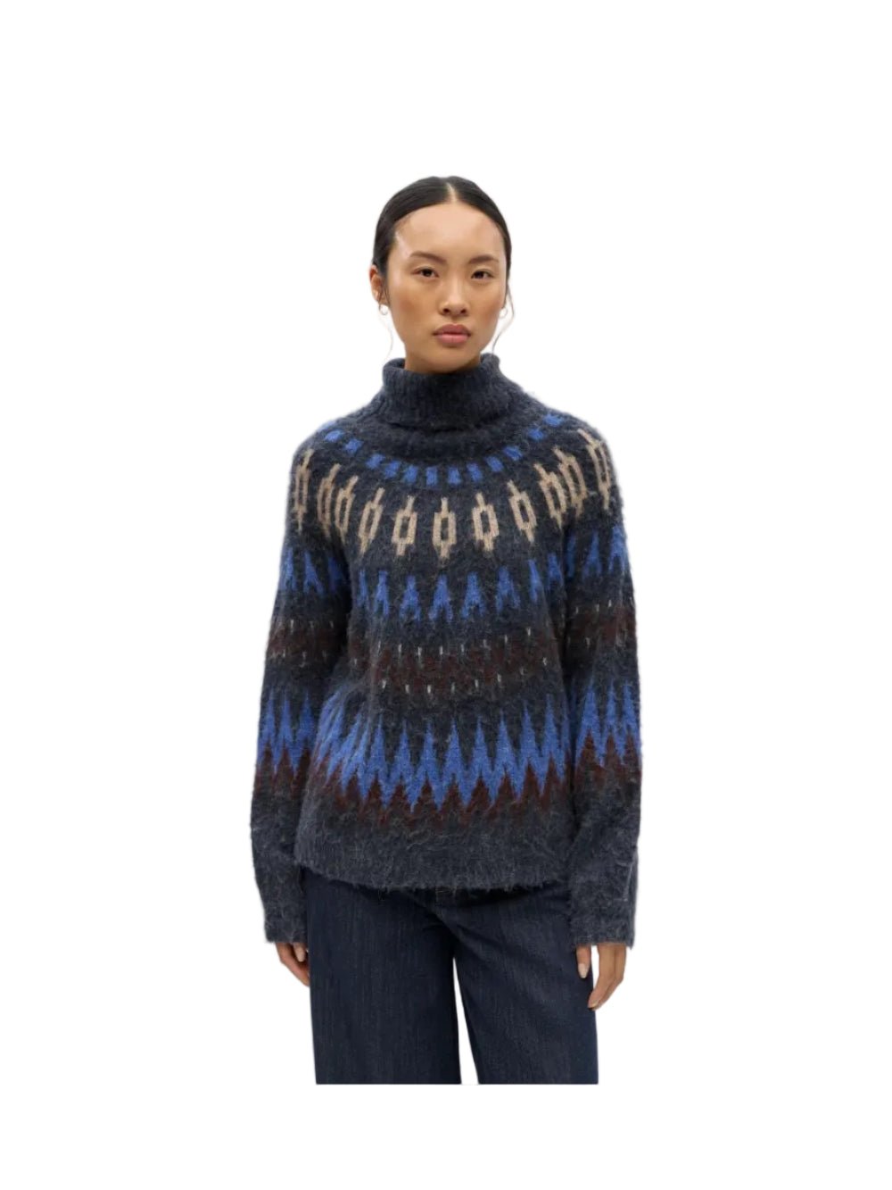 Object Diana Pullover Sky Captain / Multi - Steranko Clothing Manchester