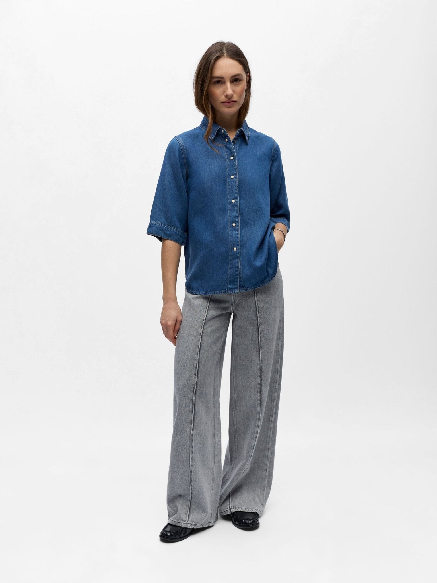 Object Frame Short Sleeve Denim Shirt - Steranko Clothing Manchester