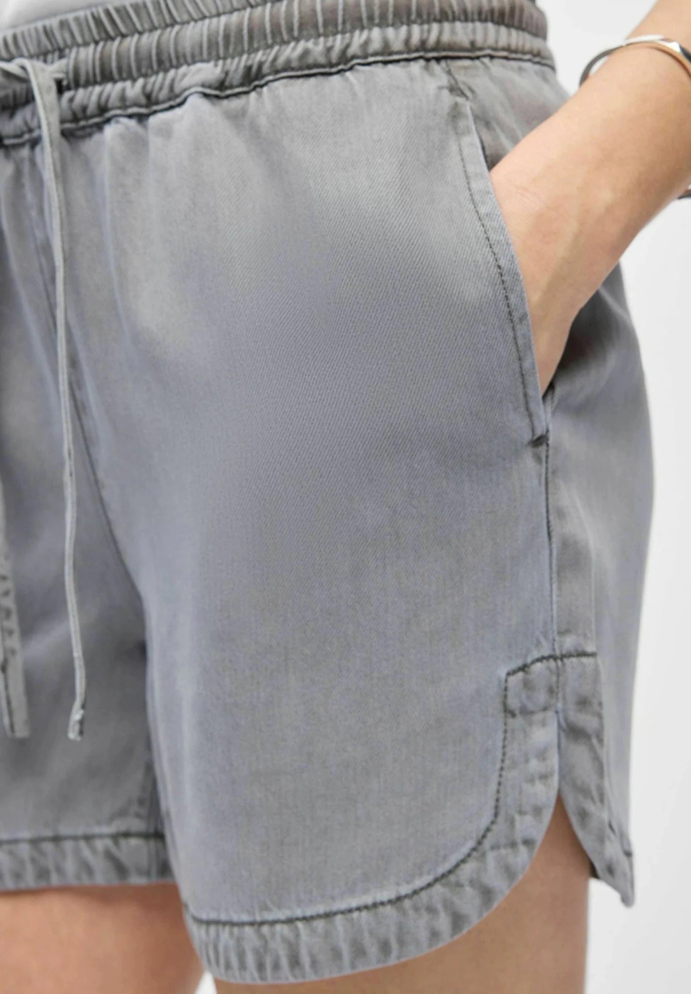 Object Frame Shorts Light Grey Denim - Steranko Clothing Manchester