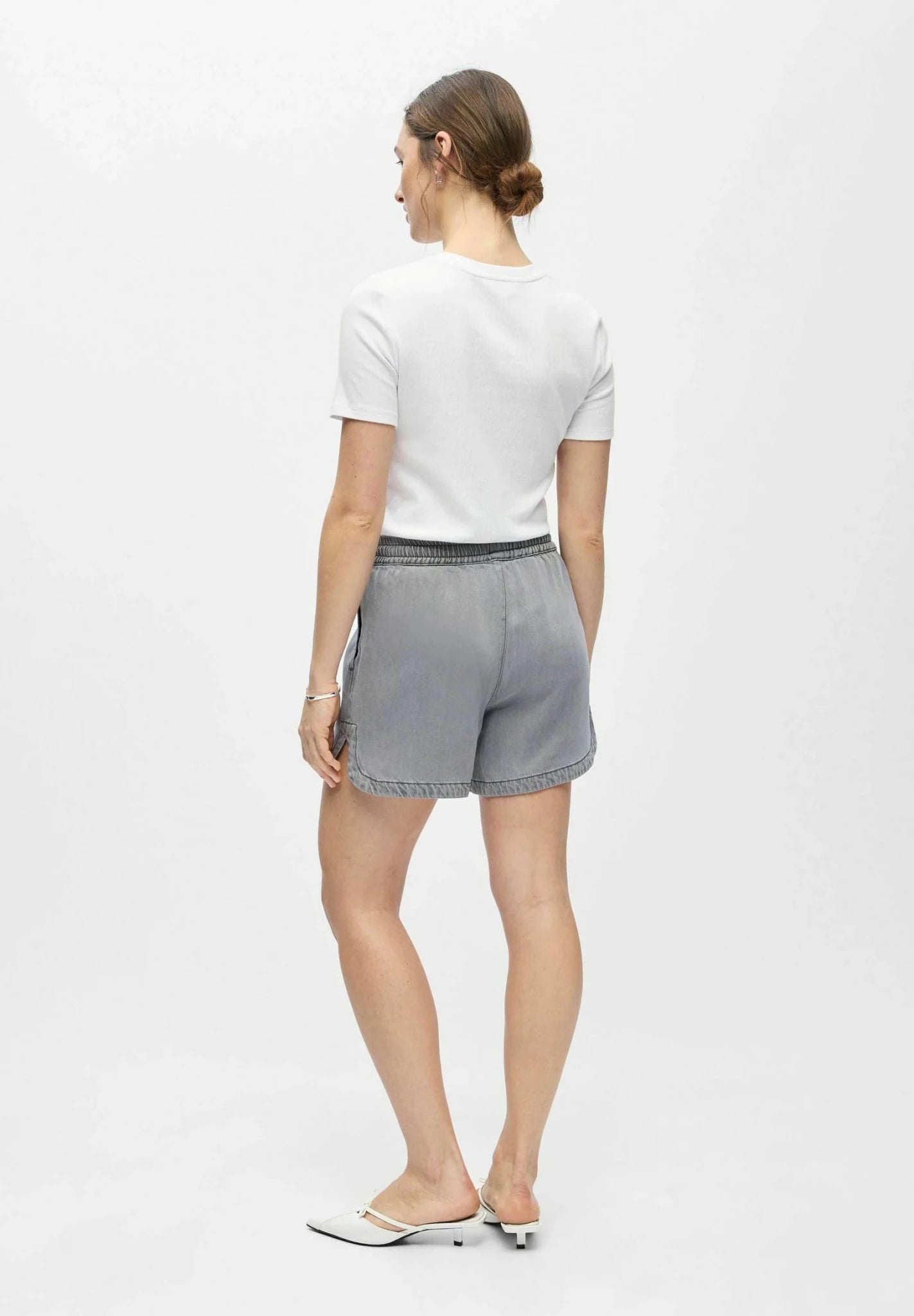 Object Frame Shorts Light Grey Denim - Steranko Clothing Manchester