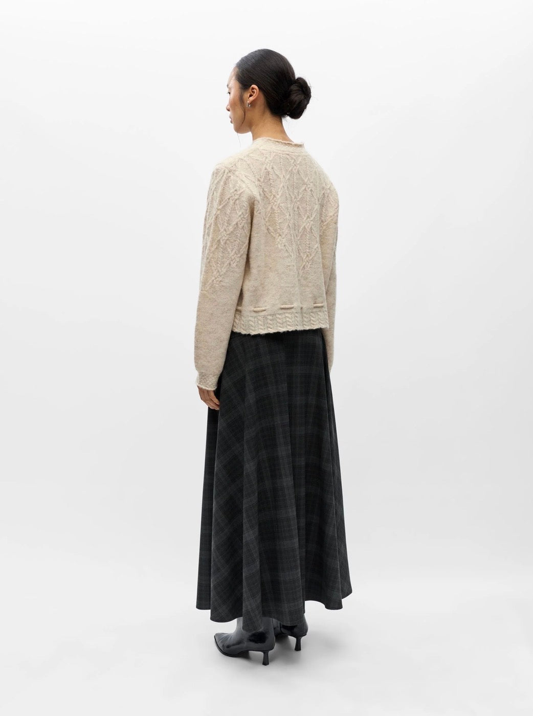 Object Gunvi L/S Cardigan Macadamia/Melange - Steranko Clothing Manchester