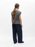Object Hinna Vest Medium Grey/Melange - Steranko Clothing Manchester