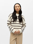 Object Joda Striped Jumper Birch - Steranko Clothing Manchester