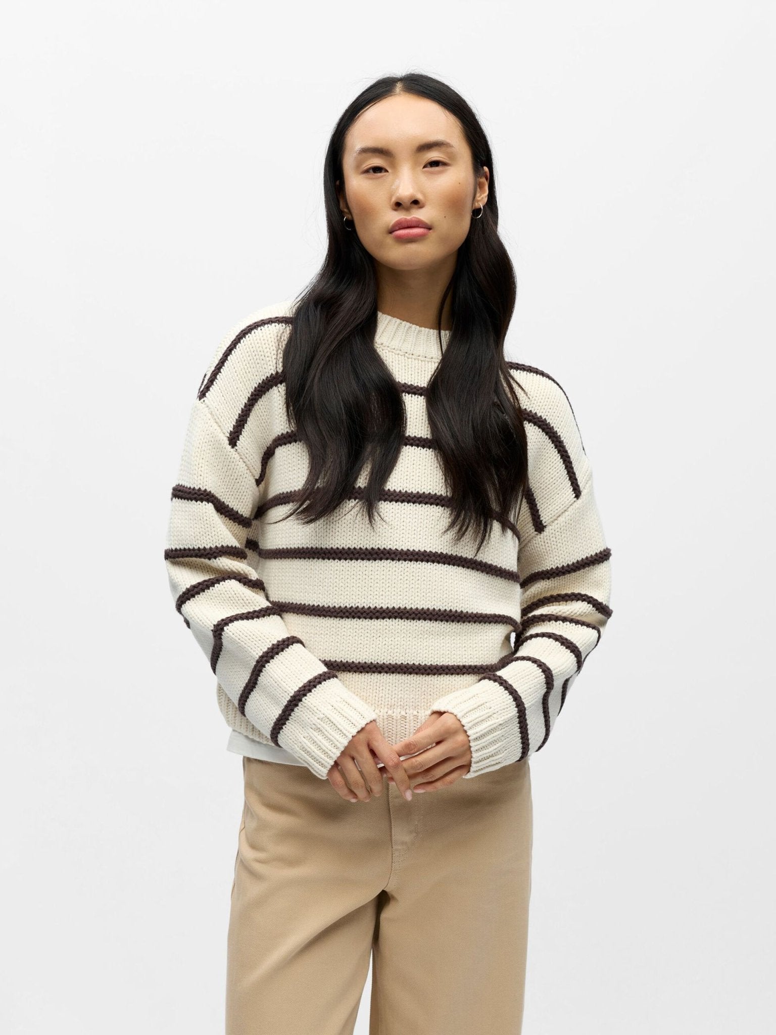 Object Joda Striped Jumper Birch - Steranko Clothing Manchester