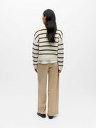 Object Joda Striped Jumper Birch - Steranko Clothing Manchester