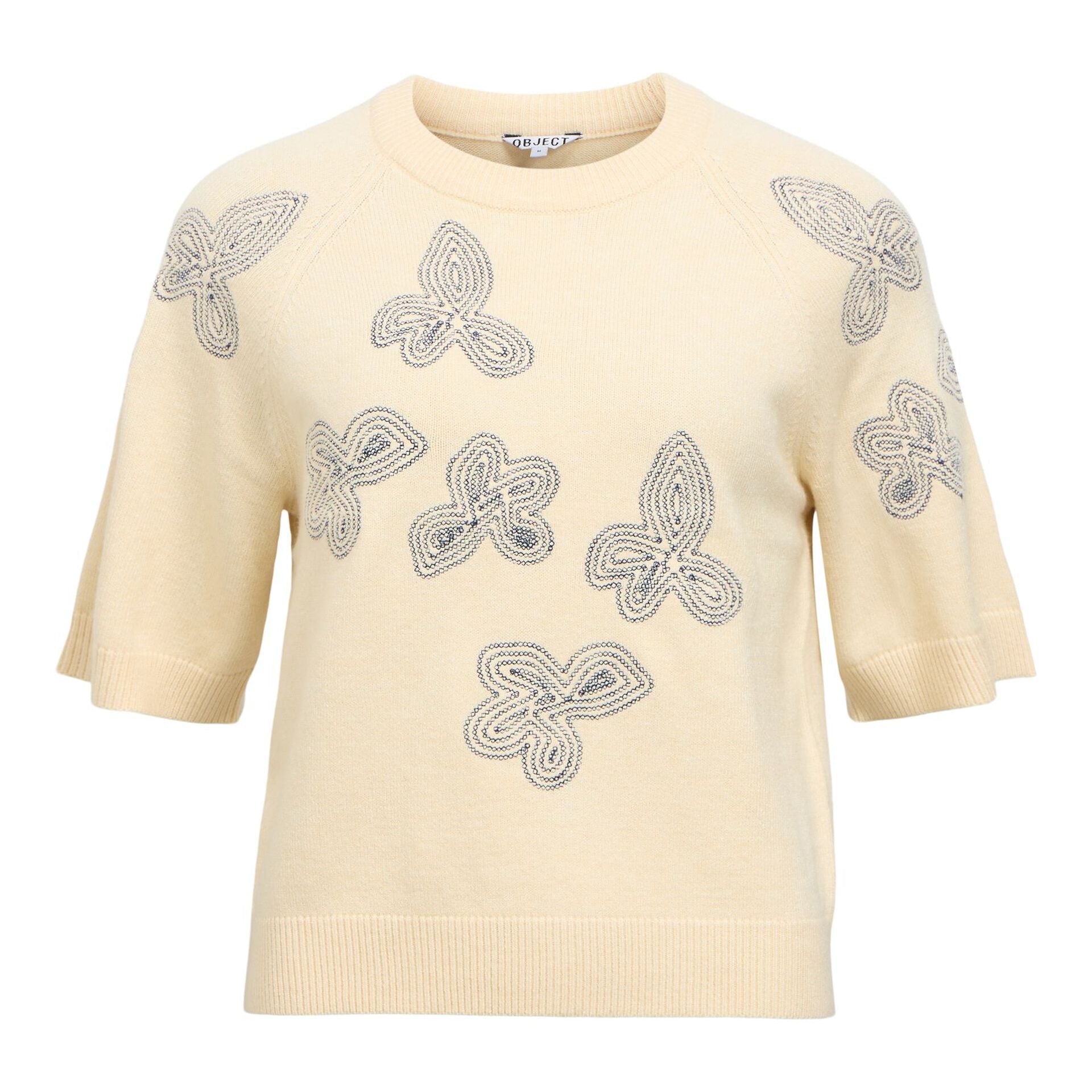 Object Laney Rubin SS Pullover Sandshell/Sky captain - Steranko Clothing Manchester