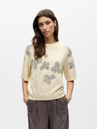 Object Laney Rubin SS Pullover Sandshell/Sky captain - Steranko Clothing Manchester