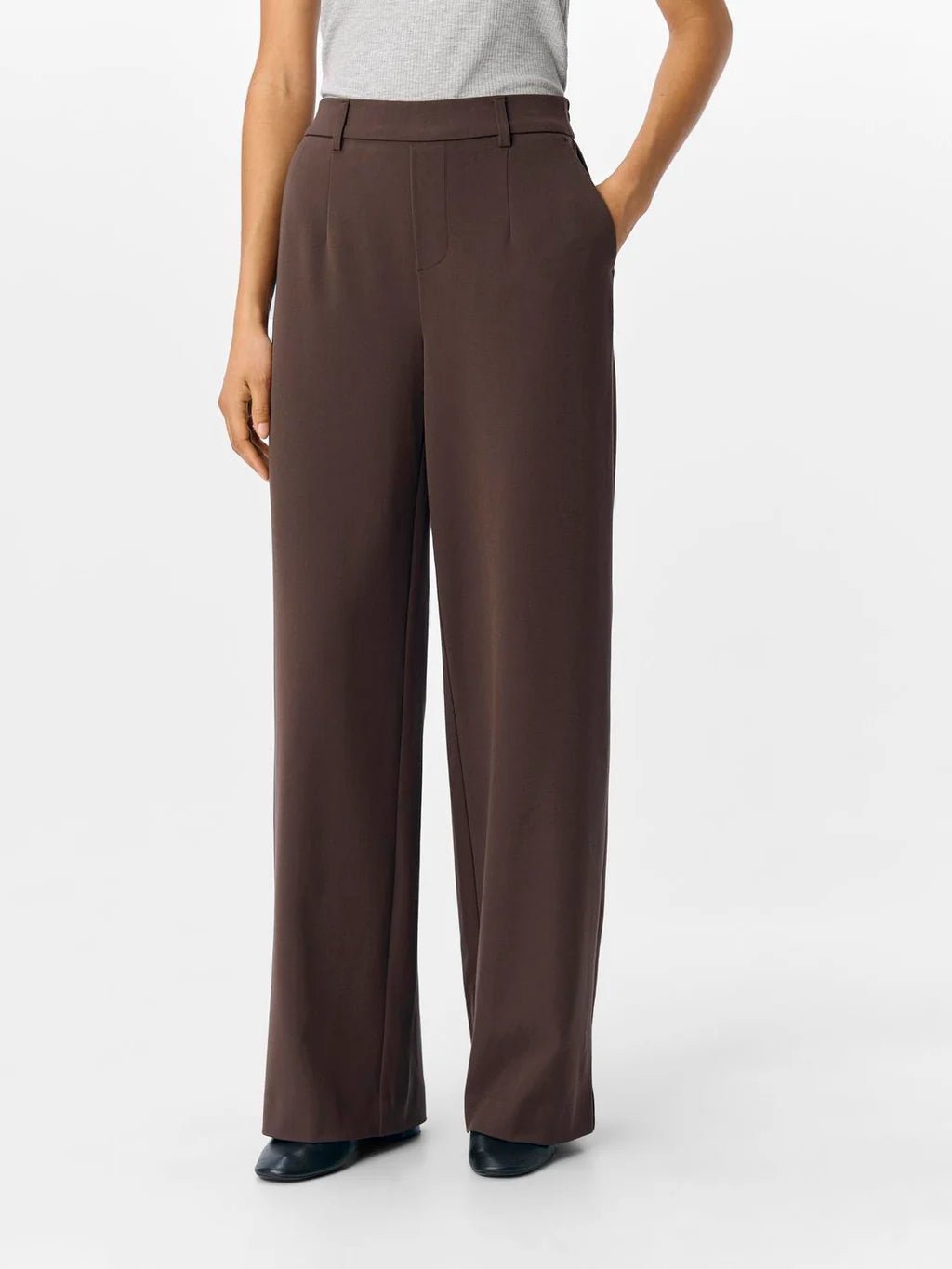 Object Lisa Wide Leg Seal Brown - Steranko Clothing Manchester