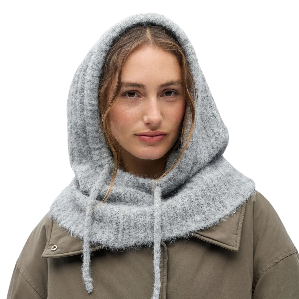 Object Milu Balaclava Light Grey Melange - Steranko Clothing Manchester