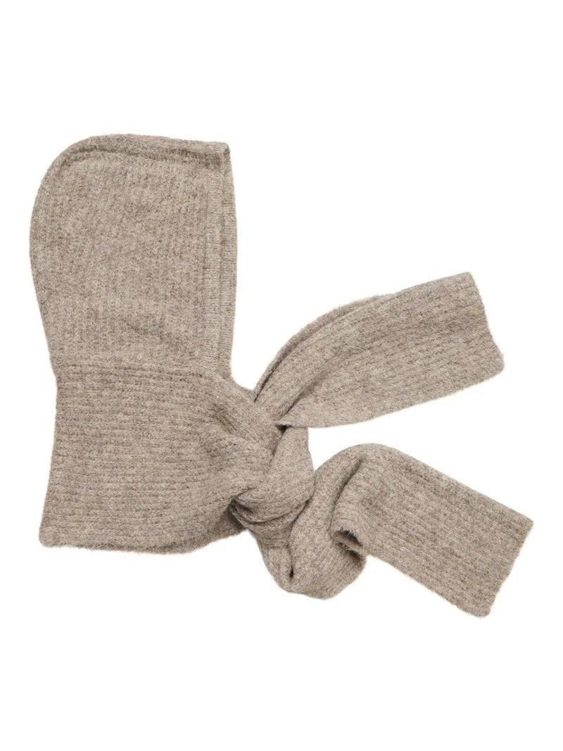 Object Milu Cable Scarf Knit Balaclava Hummus - Steranko Clothing Manchester