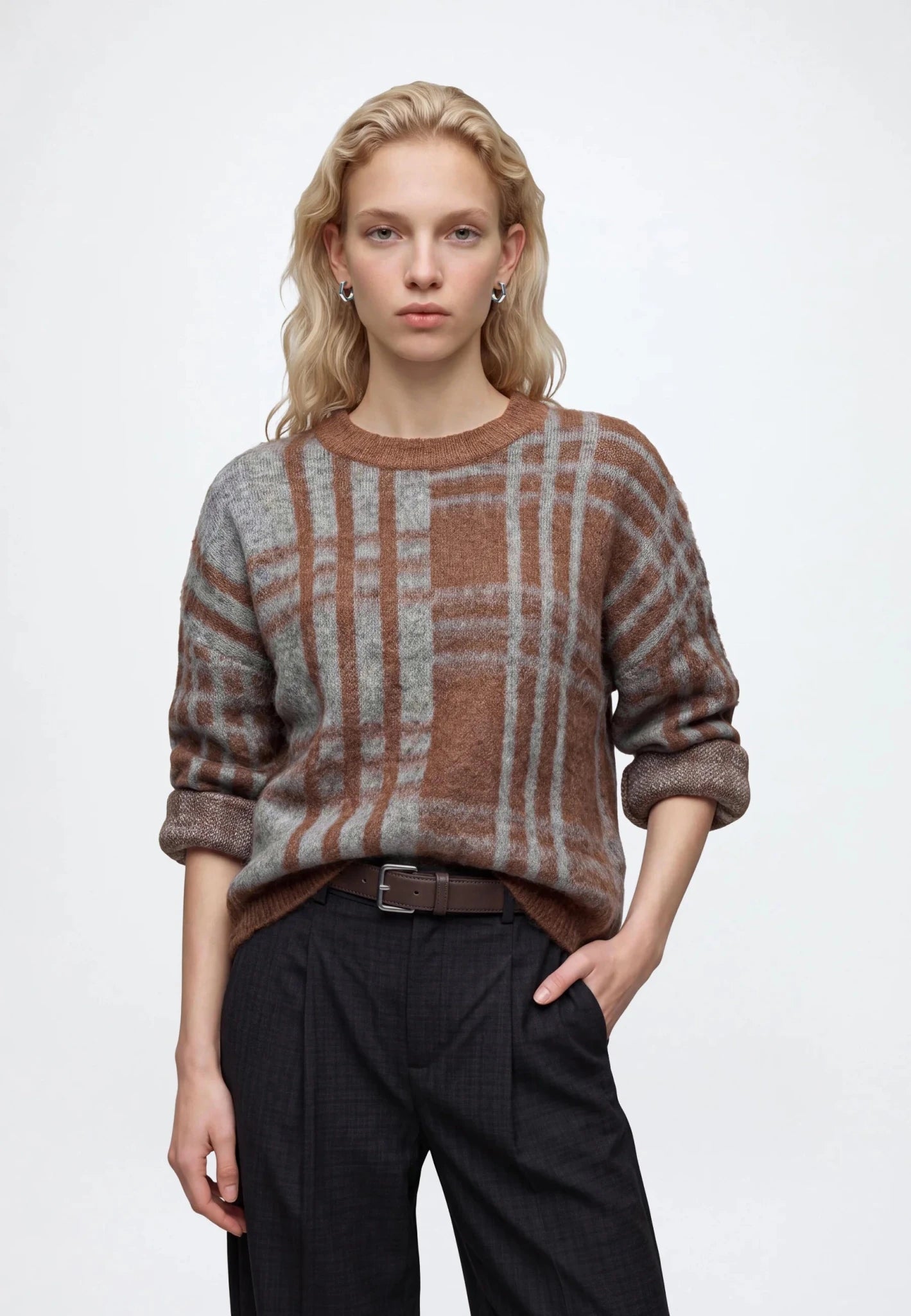 Object Pipsy L/S Reknit Pullover Carafe/Melange - Steranko Clothing Manchester
