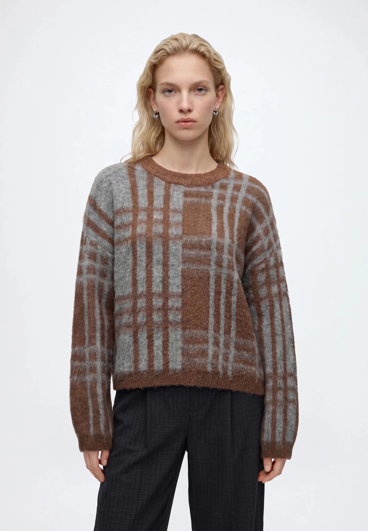 Object Pipsy L/S Reknit Pullover Carafe/Melange - Steranko Clothing Manchester