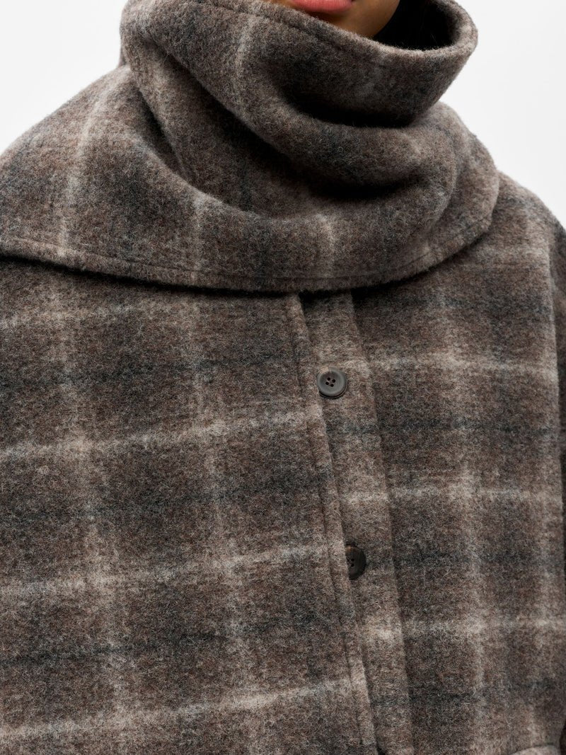 Object Scarf Detail Jacket Brown - Steranko Clothing Manchester