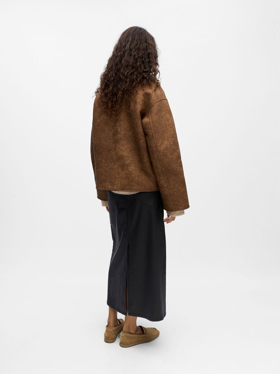 Object Sharri Reversible Jacket Tannin/White Sand - Steranko Clothing Manchester