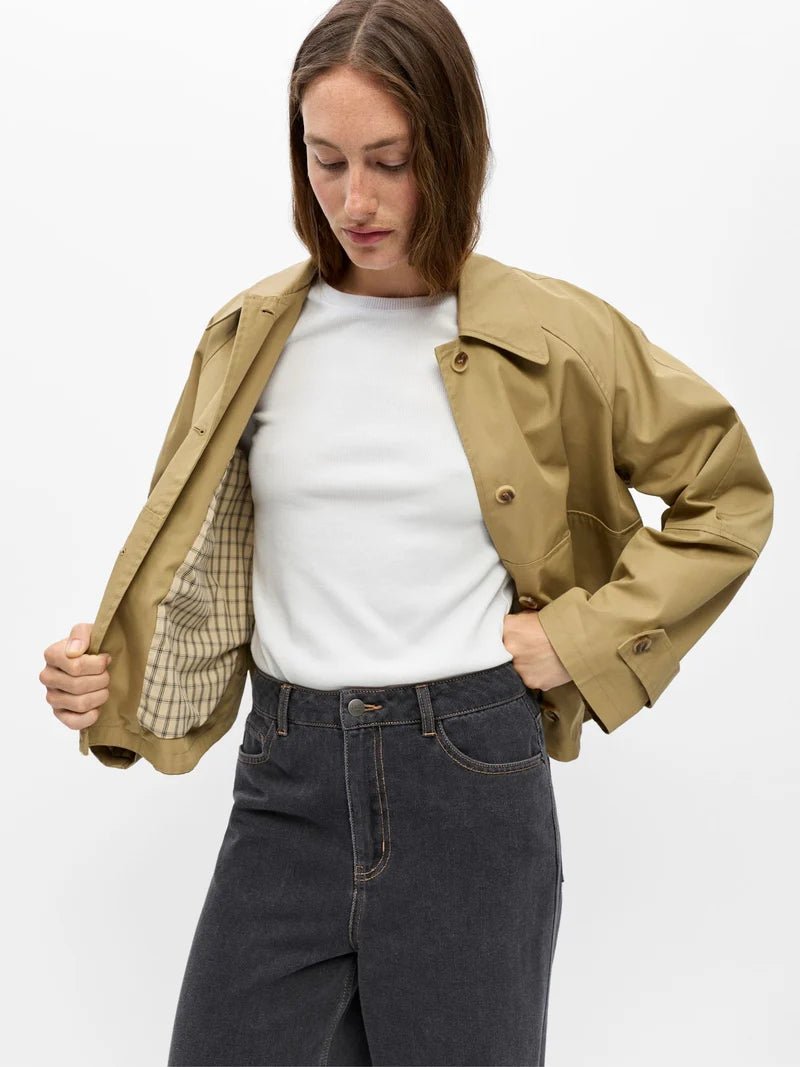Object Sianna L/S Short Jacket Twill - Steranko Clothing Manchester